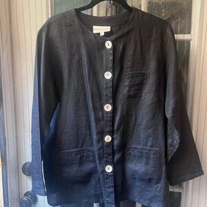 David Dart Black Linen Jacket